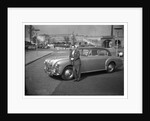 Mantovani with his Jaguar by Harry Hammond