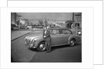 Mantovani with his Jaguar by Harry Hammond