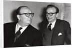 Billy Cotton with his son Bill Cotton Jr by Harry Hammond