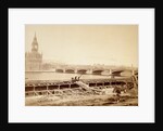 Westminster Bridge over the river at high tide by William Strudwick