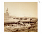 Westminster Bridge over the river at high tide by William Strudwick