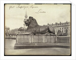 Stone Lion, Trafalgar Square, London by Francis Frith & Co.