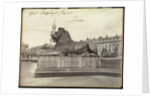Stone Lion, Trafalgar Square, London by Francis Frith & Co.