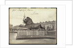 Stone Lion, Trafalgar Square, London by Francis Frith & Co.