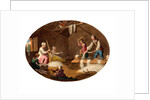 Mill workers in a scutch mill by William Hincks