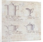 Pages from the Original Drawing Book of the Leeds Pottery manufacturers Hartley & Green by Anonymous