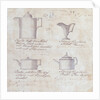 Pages from the Original Drawing Book of the Leeds Pottery manufacturers Hartley & Green by Anonymous