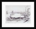 A View on the Thames below London Bridge by Thomas Robert Way