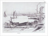 A View on the Thames below London Bridge by Thomas Robert Way