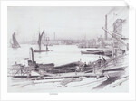 A View on the Thames below London Bridge by Thomas Robert Way