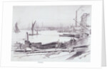 A View on the Thames below London Bridge by Thomas Robert Way