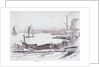A View on the Thames below London Bridge by Thomas Robert Way