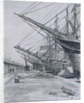 East India and West India Docks: Sailing Ships by Thomas Robert Way