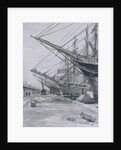 East India and West India Docks: Sailing Ships by Thomas Robert Way