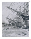 East India and West India Docks: Sailing Ships by Thomas Robert Way