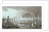 A View of Old London Bridge by John Glover