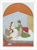 Prince and his mistress in a sexual position. Guler, Punjab Hills, India, early 19th century by Unknown