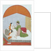 Prince and his mistress in a sexual position. Guler, Punjab Hills, India, early 19th century by Unknown