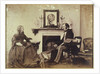 Self portrait featuring wife by Benjamin Brecknell Turner