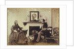 Self portrait featuring wife by Benjamin Brecknell Turner