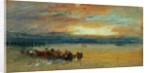 Shore scene, Sunset by Joseph Mallord William Turner