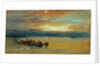 Shore scene, Sunset by Joseph Mallord William Turner