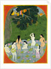 Krishna with The Cow Girl`s Clothes. Tehri Garwhal, India, early 19th century by Unknown