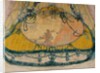Design for a Dress with Train, detail by Charles Condor