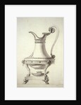 Design for a hot water jug with serpent handle by Jean-Jacques Boileau