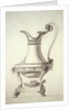 Design for a hot water jug with serpent handle by Jean-Jacques Boileau
