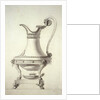 Design for a hot water jug with serpent handle by Jean-Jacques Boileau