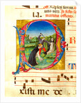 Initial letter P, depicting The Martyrdom of St Peter by Anonymous