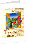Initial letter P, depicting The Martyrdom of St Peter by Anonymous