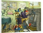 The Blue Devils..!! by George Cruikshank