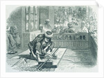 An Egyptian turner at work in the Paris Exhibitio by Anonymous