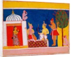 Hanuman and other Monkeys in conversation with Rama by Unknown
