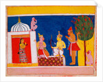 Hanuman and other Monkeys in conversation with Rama by Unknown