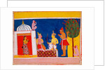 Hanuman and other Monkeys in conversation with Rama by Unknown