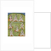Shiva in eight yogic postures. Murshidabad, India, late 18th century by Unknown