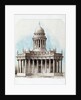 Architectural design for a building in classical style by Samuel Huggins