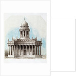 Architectural design for a building in classical style by Samuel Huggins