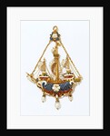 Three-masted ship pendant by Vasters
