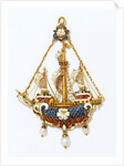 Three-masted ship pendant by Vasters