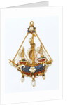 Three-masted ship pendant by Vasters