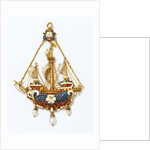 Three-masted ship pendant by Vasters