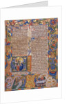 Leaf from The Giltlingen Missal by Conrad Wagner