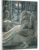 Love, a couple in a wood by John Everett Millais