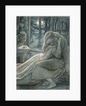 Love, a couple in a wood by John Everett Millais