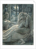 Love, a couple in a wood by John Everett Millais