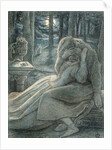 Love, a couple in a wood by John Everett Millais